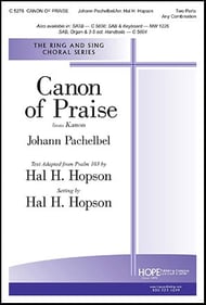 Canon of Praise Two-Part choral sheet music cover Thumbnail